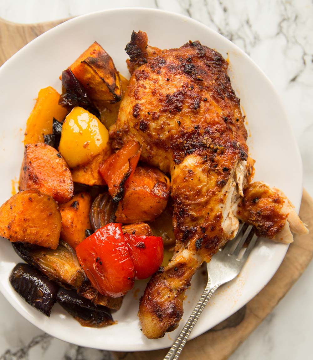 Roasted Chicken Legs Tray Bake Dinner Tray Bake Dinner Don T Go