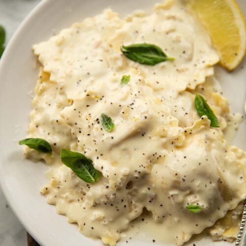 Creamy Lemon Ravioli Don T Go Bacon My Heart