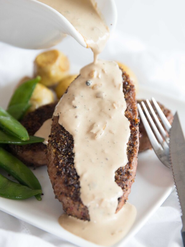 Creamy Peppercorn Sauce for Steak