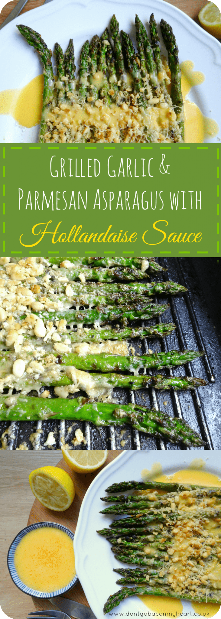 Grilled Garlic & Parmesan Asparagus with Hollandaise Sauce