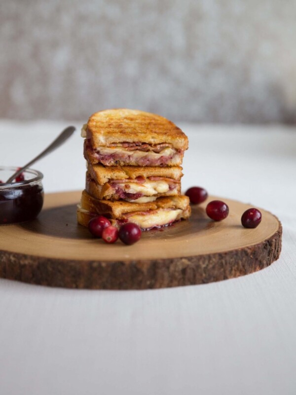 Cranberry Bacon Brie Grilled Cheese