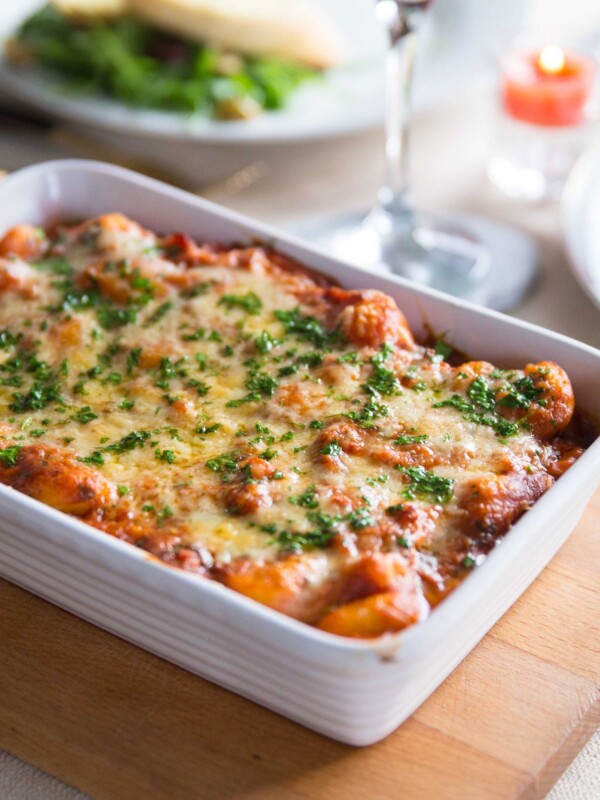 Date Night Baked Gnocchi with Bacon