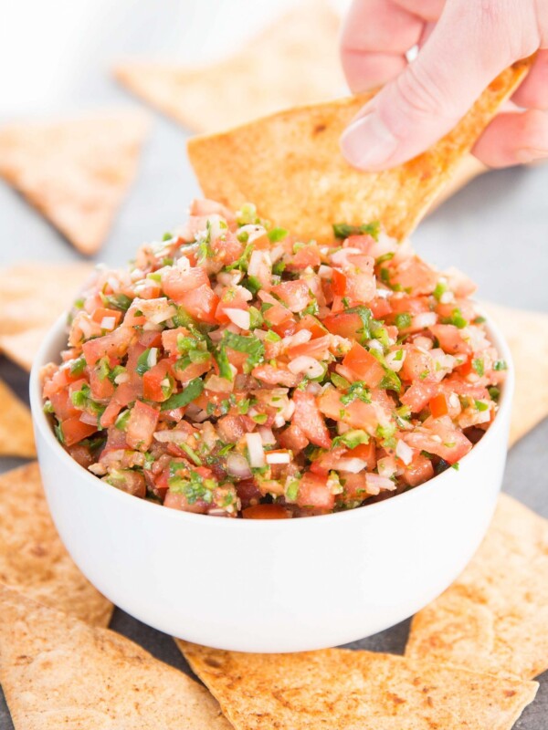 Homemade Fresh Salsa with tortilla chips