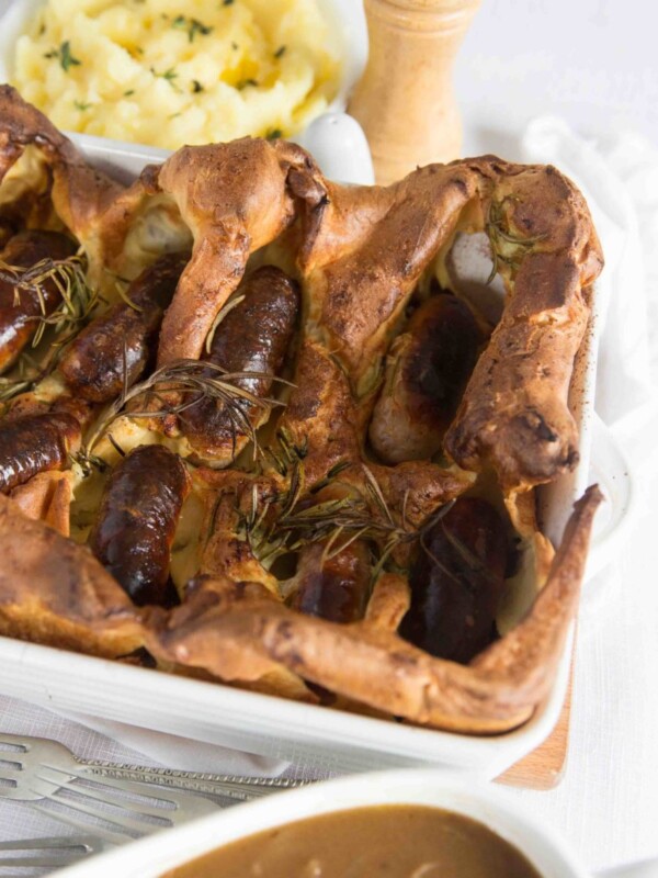 Easy Toad in the Hole with Gravy ready to pour