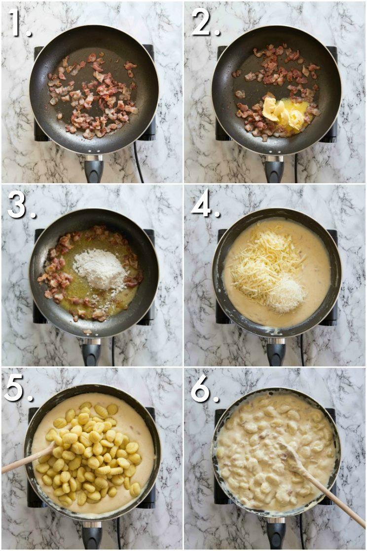 How to make gnocchi mac and cheese - 6 step by step photos