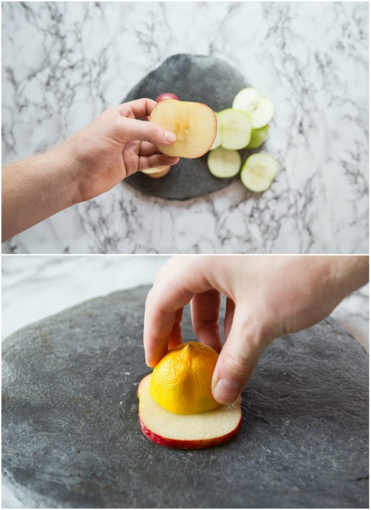 How to make Chicken Waldorf Salad Bites on Apple Slices - step by step 2 