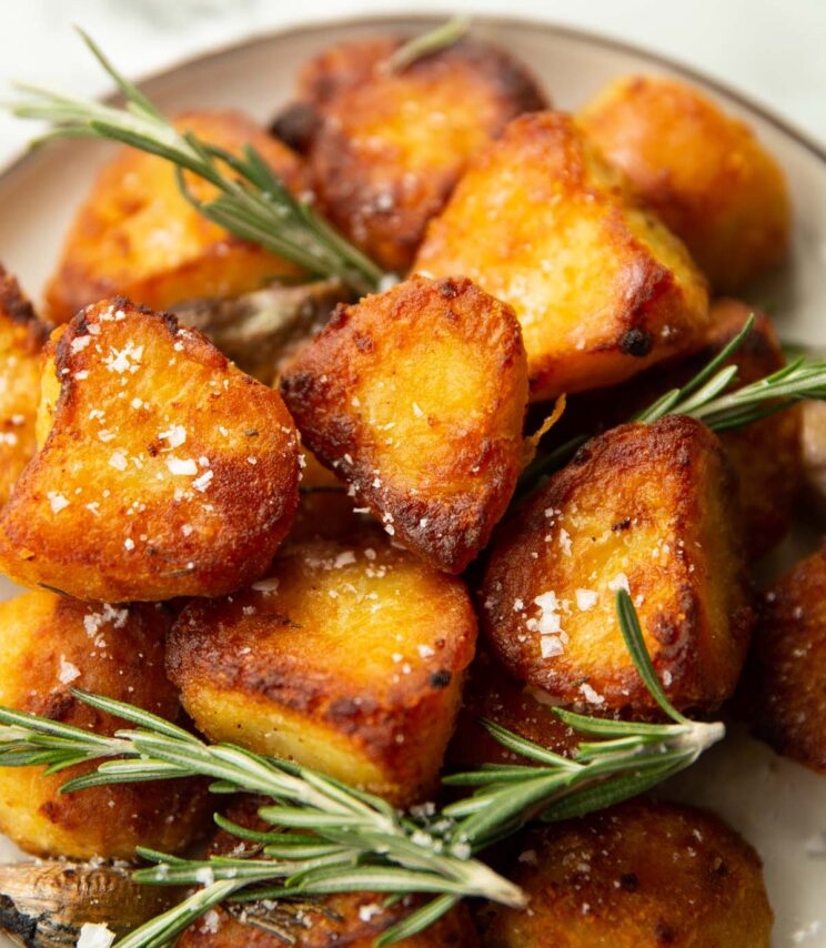 Goose Fat Rosemary Roasted Fingerling Potatoes - The Rose Table