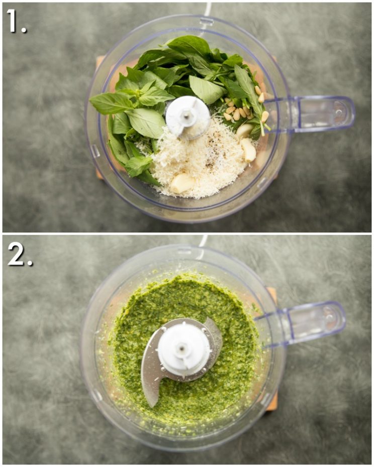 How to make basil pesto - 2 step by step photos