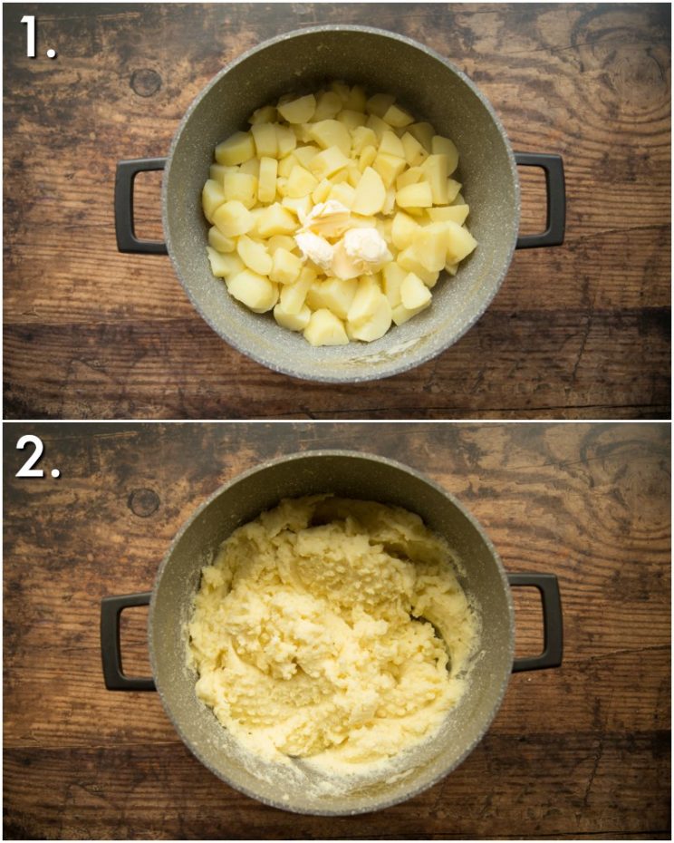 How to make mashed potato for shepherd's pie - 2 step by step photos