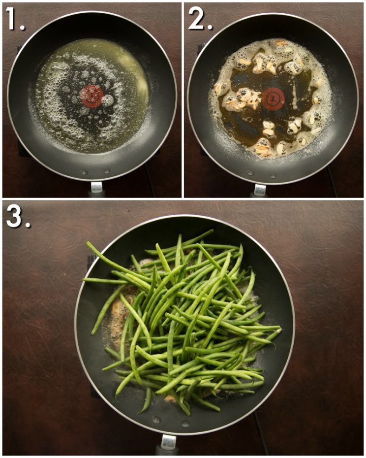 How to make garlic green beans - 3 step by step photos