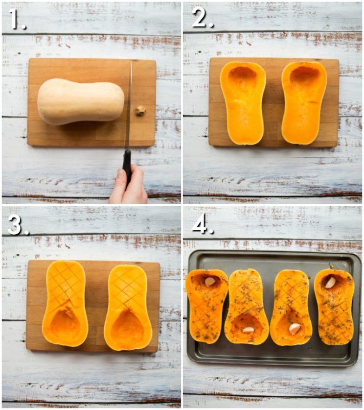 How to prepare butternut squash - 4 step by step photos