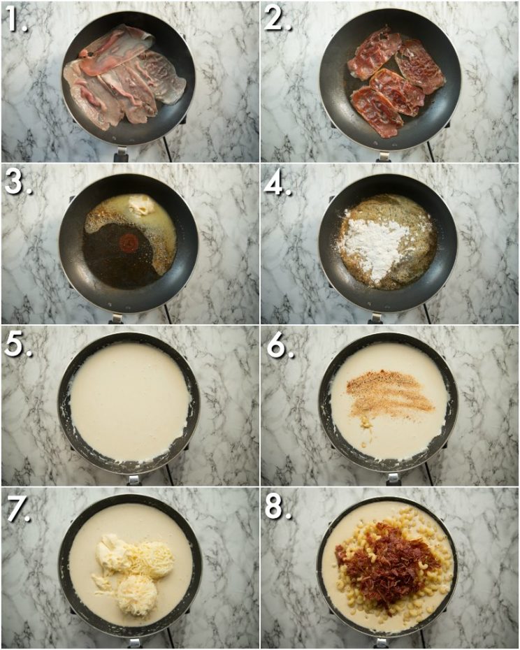 How to make brie mac and cheese - 8 step by step photos