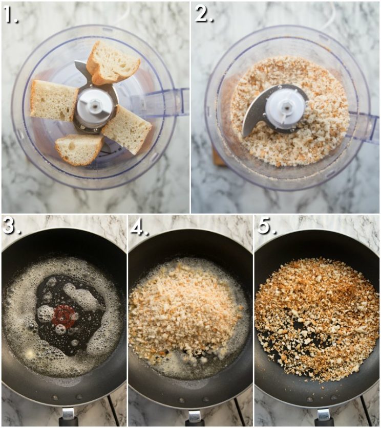 How to make toasted breadcrumbs - 5 step by step photos