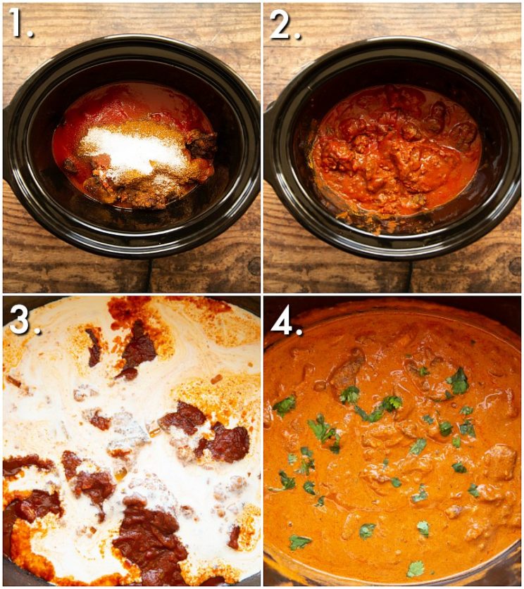 How to make slow cooker chicken curry - 4 step by step photos