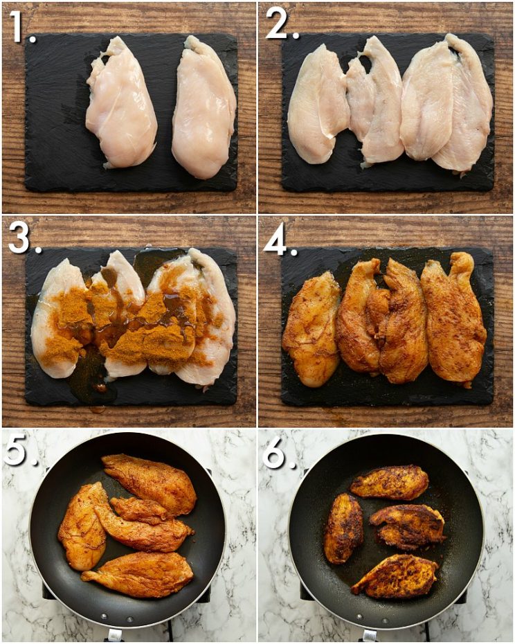 How to make chicken tikka breast - 6 step by step photos