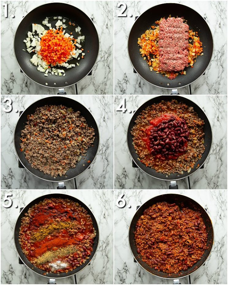 How to make Chili - 6 step by step photos