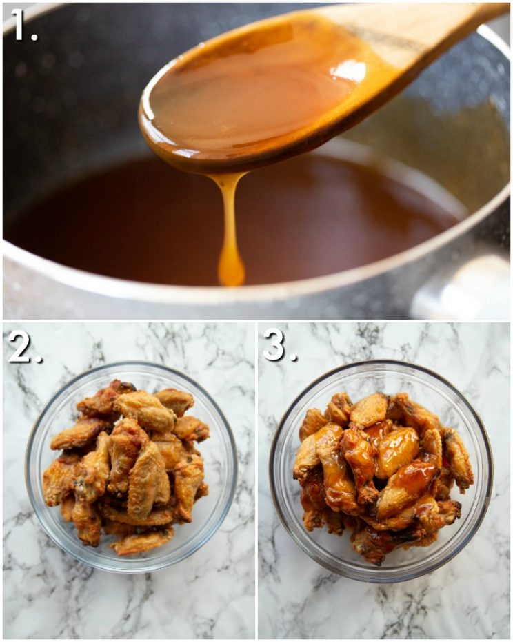 How to make sweet and sour chicken wings - 3 step by step photos