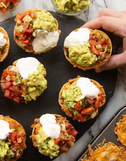 Mini Burrito Tortilla Cups | Don't Go Bacon My Heart