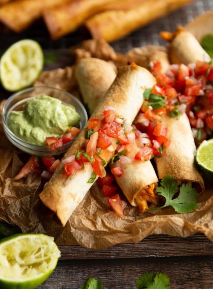 Chipotle Chicken Taquitos | Don't Go Bacon My Heart