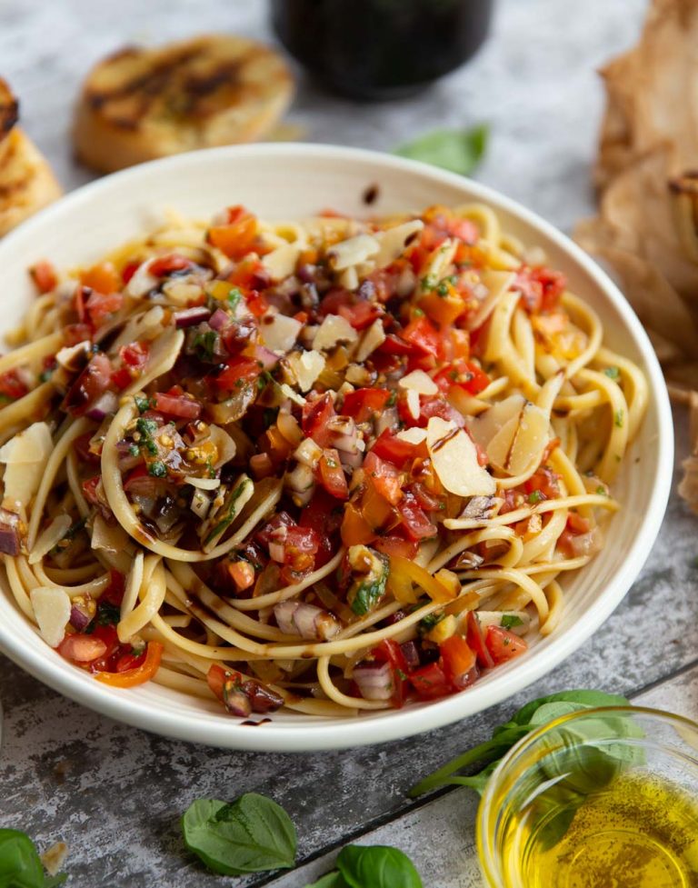 Bruschetta Pasta | Don't Go Bacon My Heart