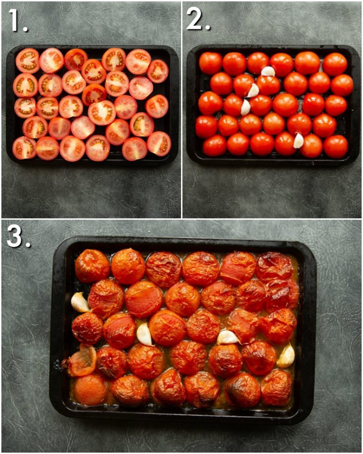 How to roast Tomatoes - 3 step by step photos