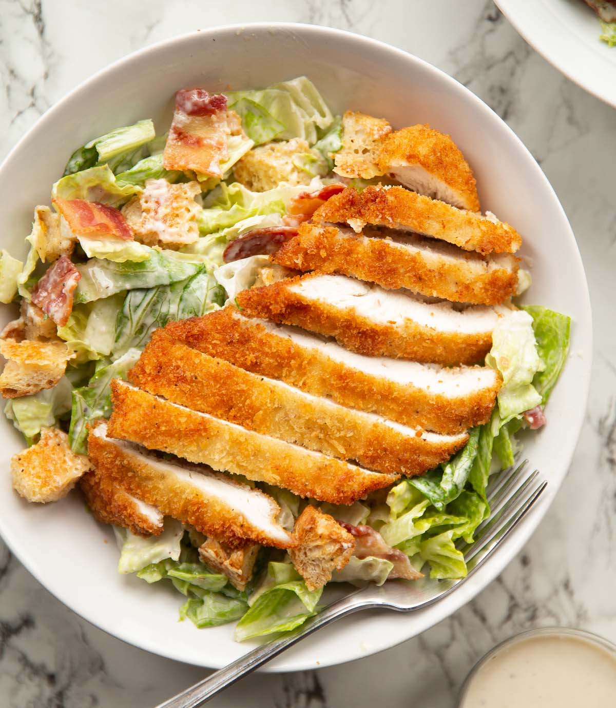 EXTRA Crispy Chicken Caesar Salad | Don't Go Bacon My Heart 