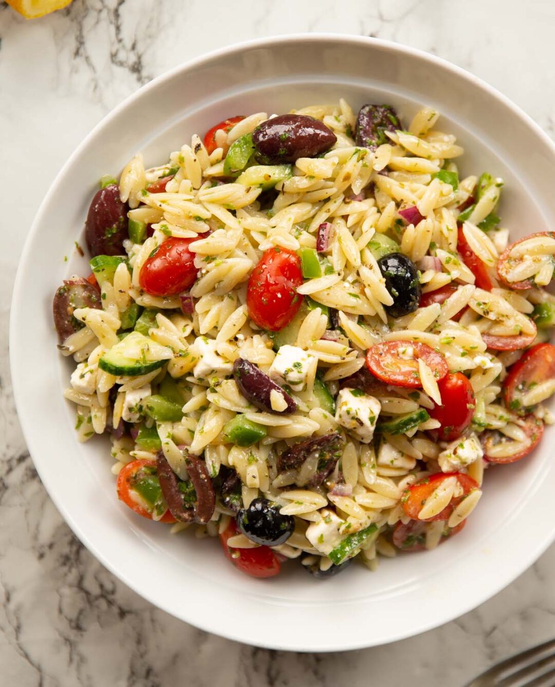 Greek Orzo Pasta Salad Don T Go Bacon My Heart