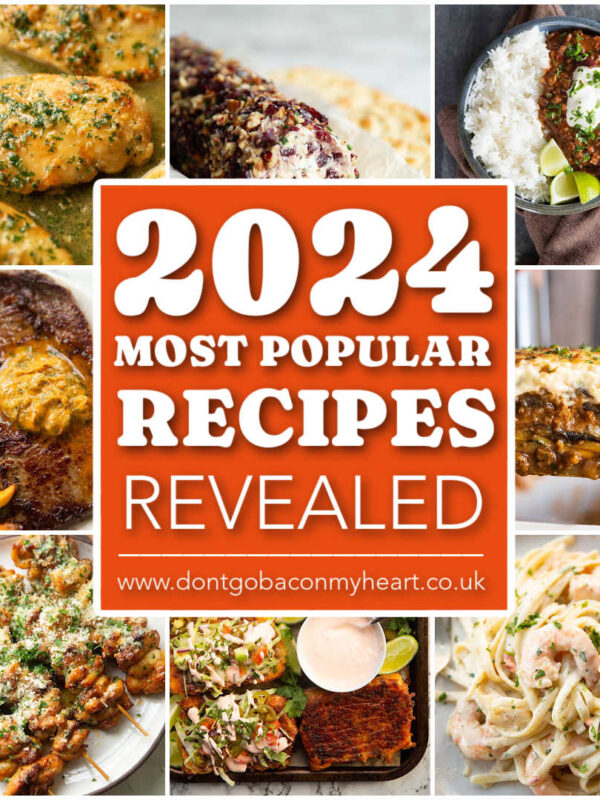 collage of dgbmh top 2024 recipes with text overlay